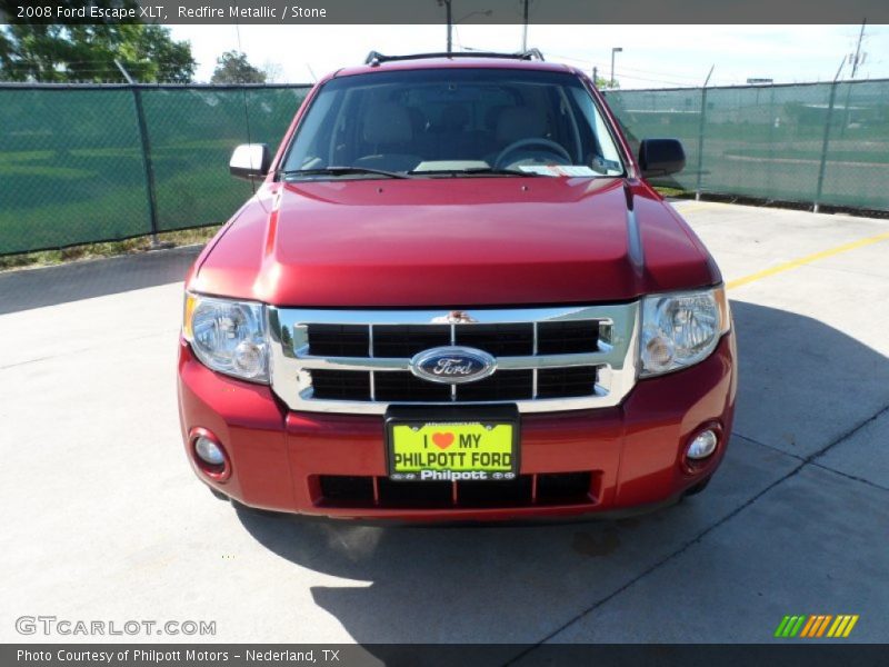 Redfire Metallic / Stone 2008 Ford Escape XLT
