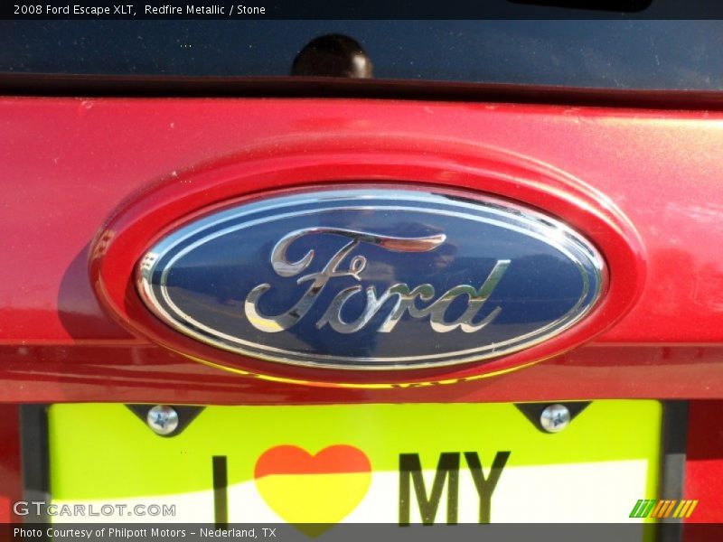 Redfire Metallic / Stone 2008 Ford Escape XLT
