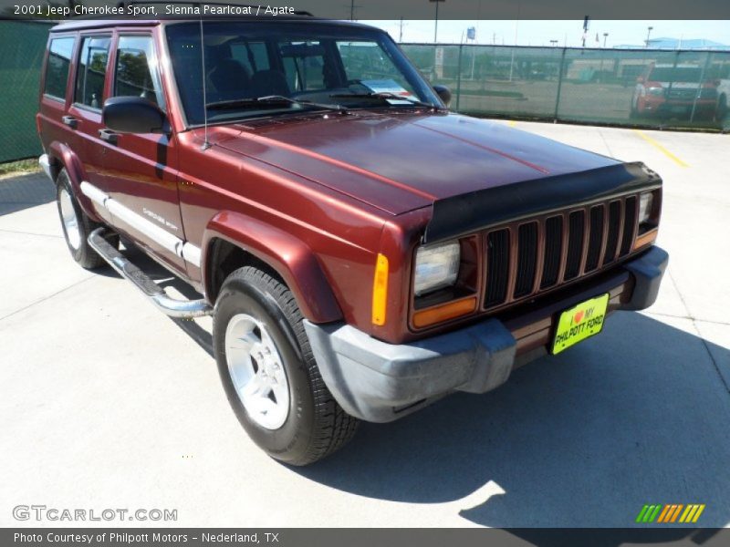 Sienna Pearlcoat / Agate 2001 Jeep Cherokee Sport