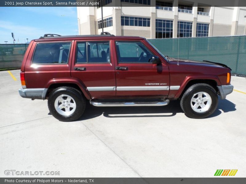 Sienna Pearlcoat / Agate 2001 Jeep Cherokee Sport