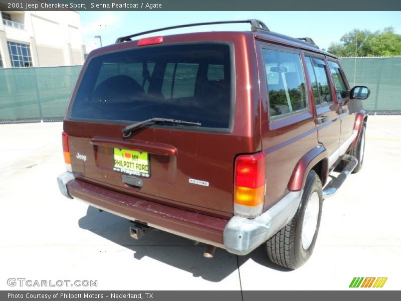 Sienna Pearlcoat / Agate 2001 Jeep Cherokee Sport