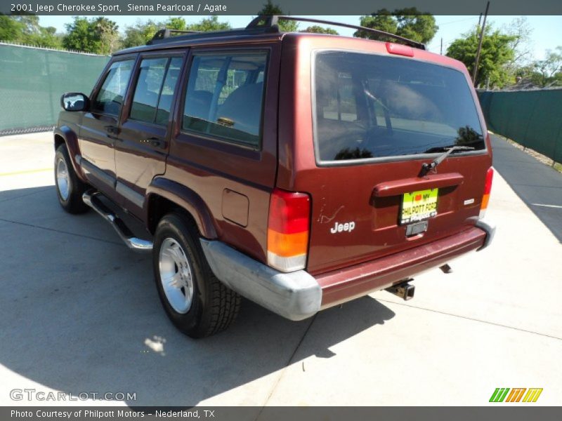 Sienna Pearlcoat / Agate 2001 Jeep Cherokee Sport