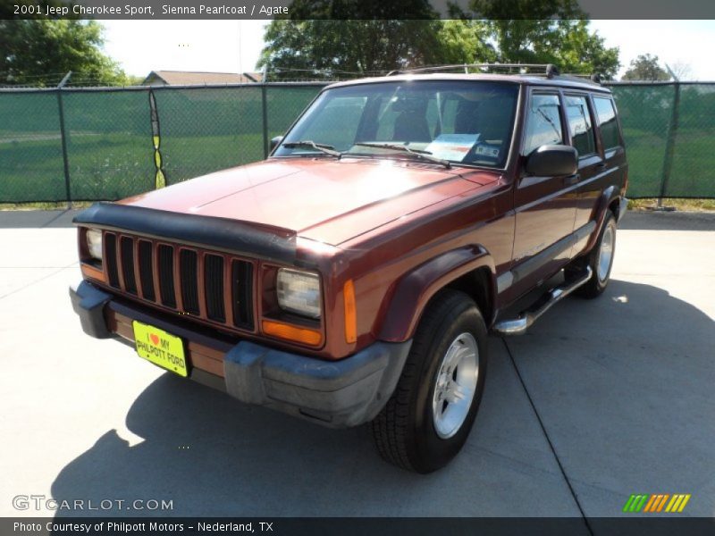 Sienna Pearlcoat / Agate 2001 Jeep Cherokee Sport
