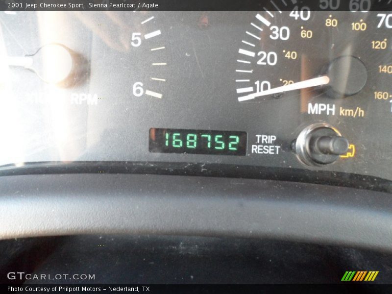 Sienna Pearlcoat / Agate 2001 Jeep Cherokee Sport