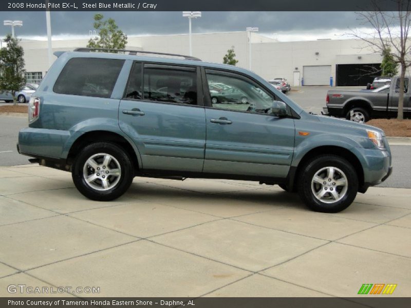 Steel Blue Metallic / Gray 2008 Honda Pilot EX-L