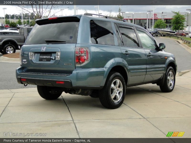 Steel Blue Metallic / Gray 2008 Honda Pilot EX-L