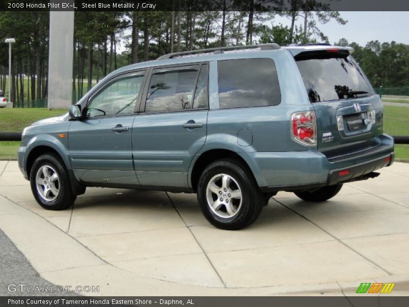 Steel Blue Metallic / Gray 2008 Honda Pilot EX-L