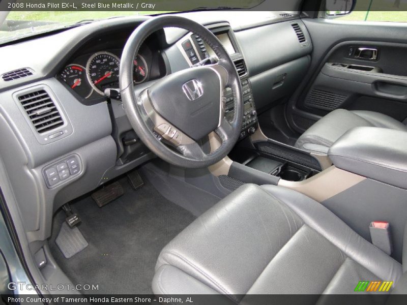  2008 Pilot EX-L Gray Interior