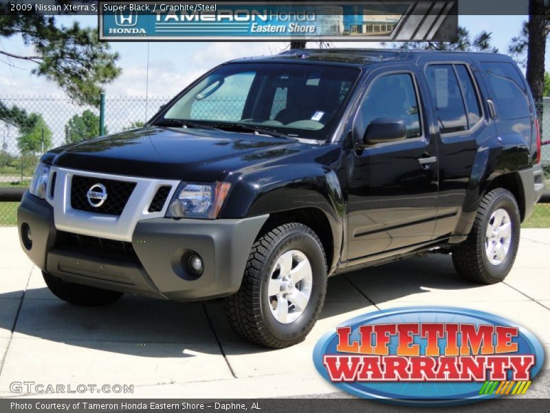 Super Black / Graphite/Steel 2009 Nissan Xterra S