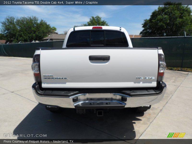 Super White / Graphite 2012 Toyota Tacoma TSS Double Cab 4x4