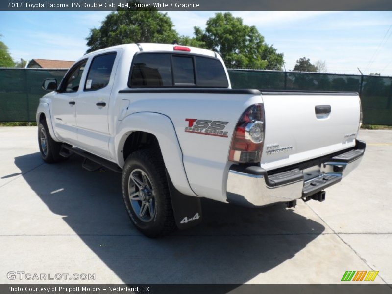 Super White / Graphite 2012 Toyota Tacoma TSS Double Cab 4x4