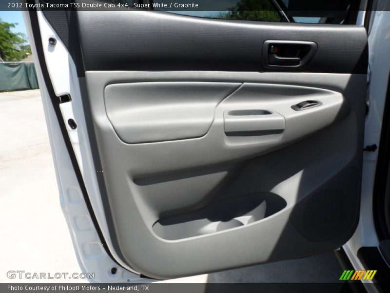 Super White / Graphite 2012 Toyota Tacoma TSS Double Cab 4x4