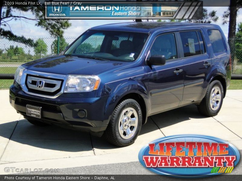 Bali Blue Pearl / Gray 2009 Honda Pilot LX