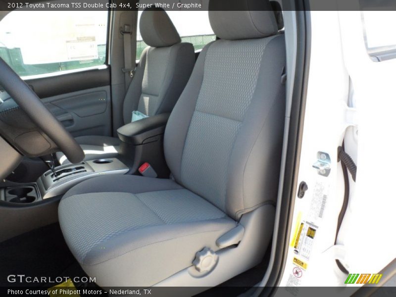 Super White / Graphite 2012 Toyota Tacoma TSS Double Cab 4x4