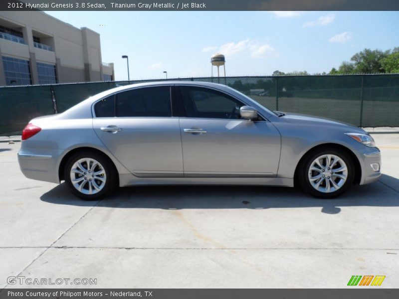 Titanium Gray Metallic / Jet Black 2012 Hyundai Genesis 3.8 Sedan