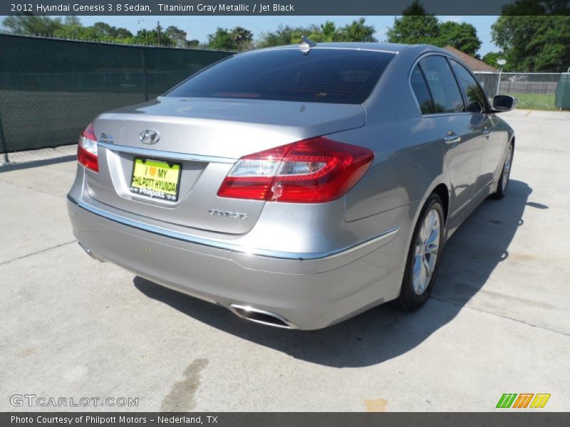 Titanium Gray Metallic / Jet Black 2012 Hyundai Genesis 3.8 Sedan