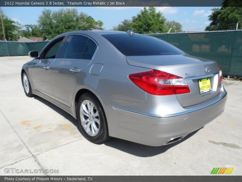 Titanium Gray Metallic / Jet Black 2012 Hyundai Genesis 3.8 Sedan