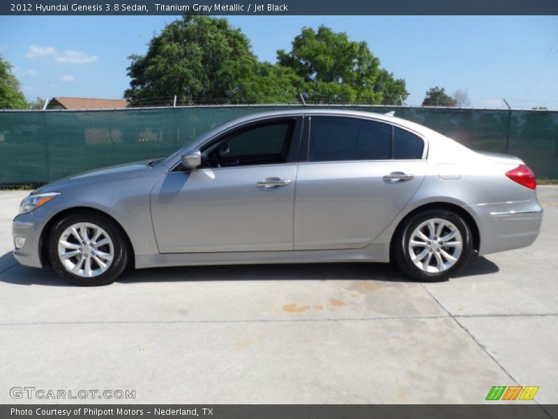 Titanium Gray Metallic / Jet Black 2012 Hyundai Genesis 3.8 Sedan