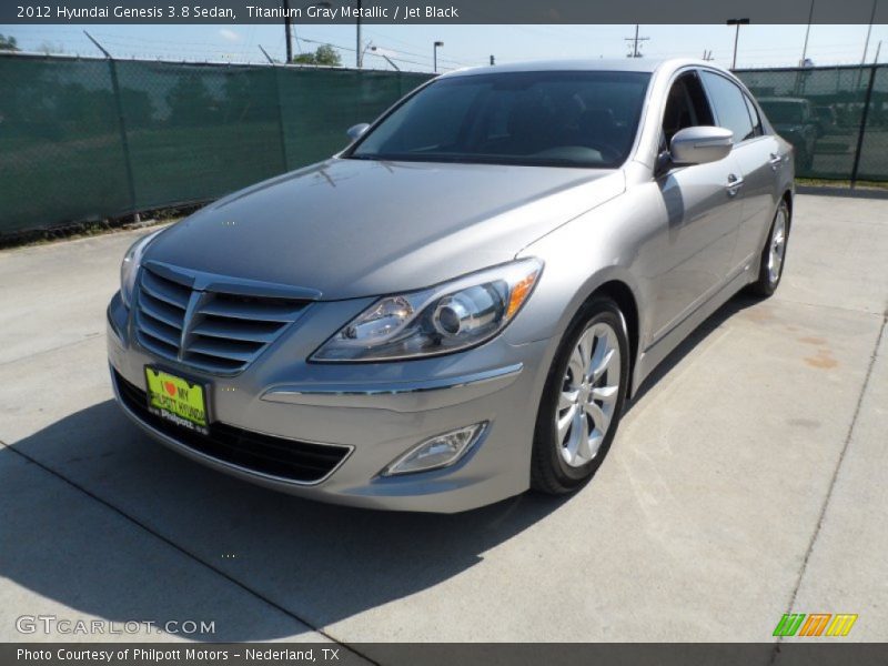 Titanium Gray Metallic / Jet Black 2012 Hyundai Genesis 3.8 Sedan