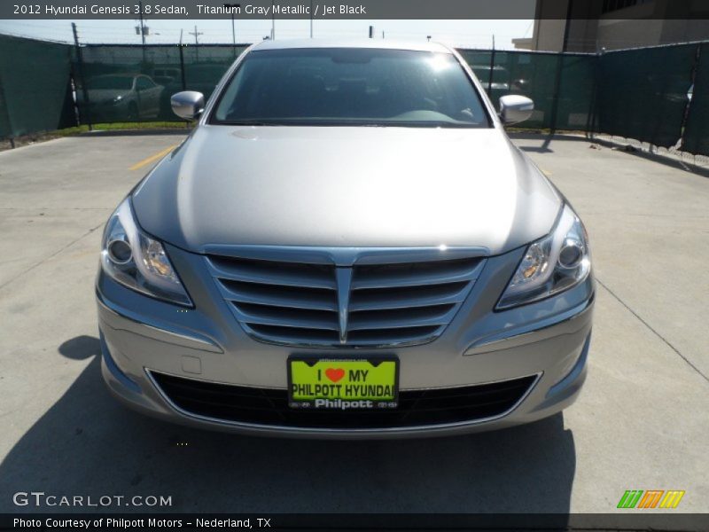 Titanium Gray Metallic / Jet Black 2012 Hyundai Genesis 3.8 Sedan