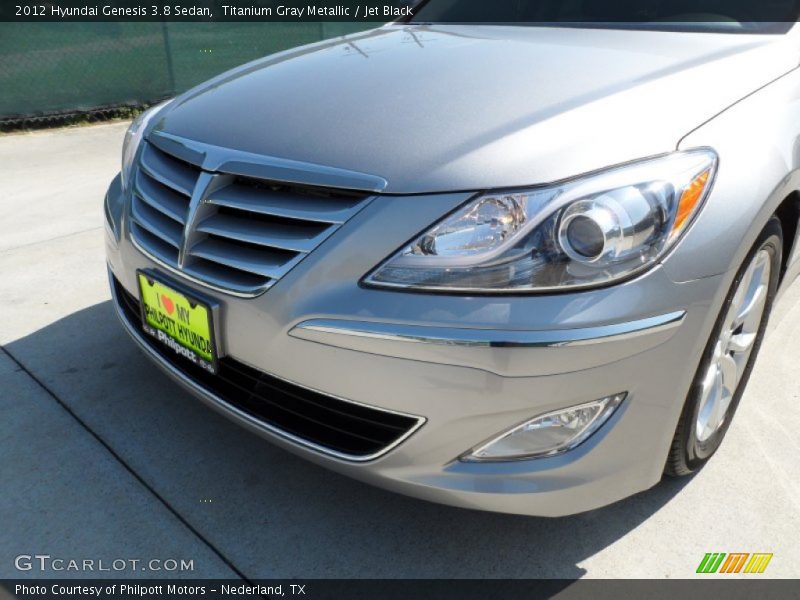 Titanium Gray Metallic / Jet Black 2012 Hyundai Genesis 3.8 Sedan