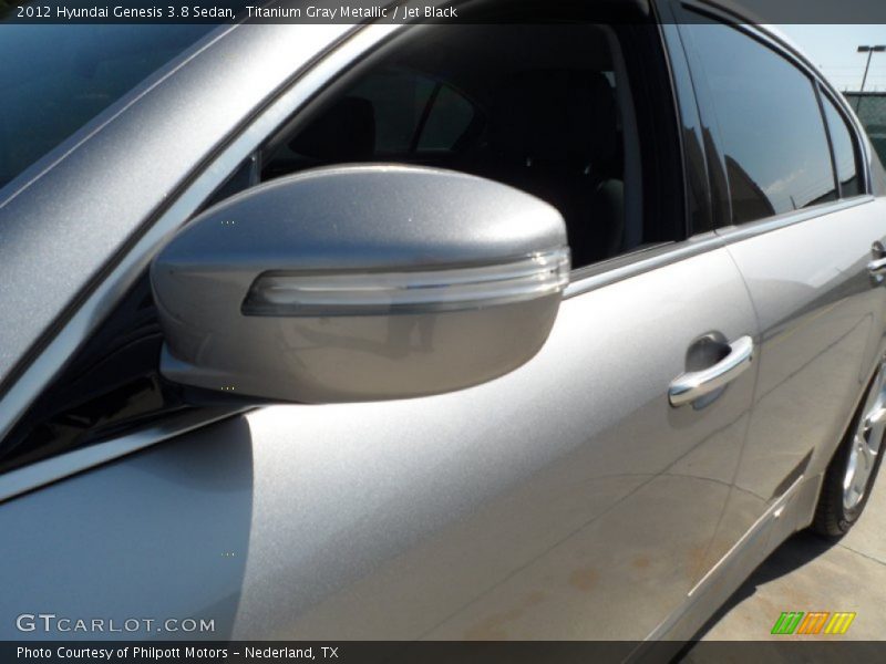 Titanium Gray Metallic / Jet Black 2012 Hyundai Genesis 3.8 Sedan