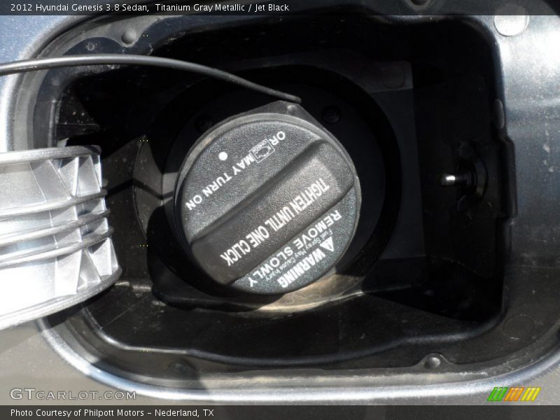 Titanium Gray Metallic / Jet Black 2012 Hyundai Genesis 3.8 Sedan