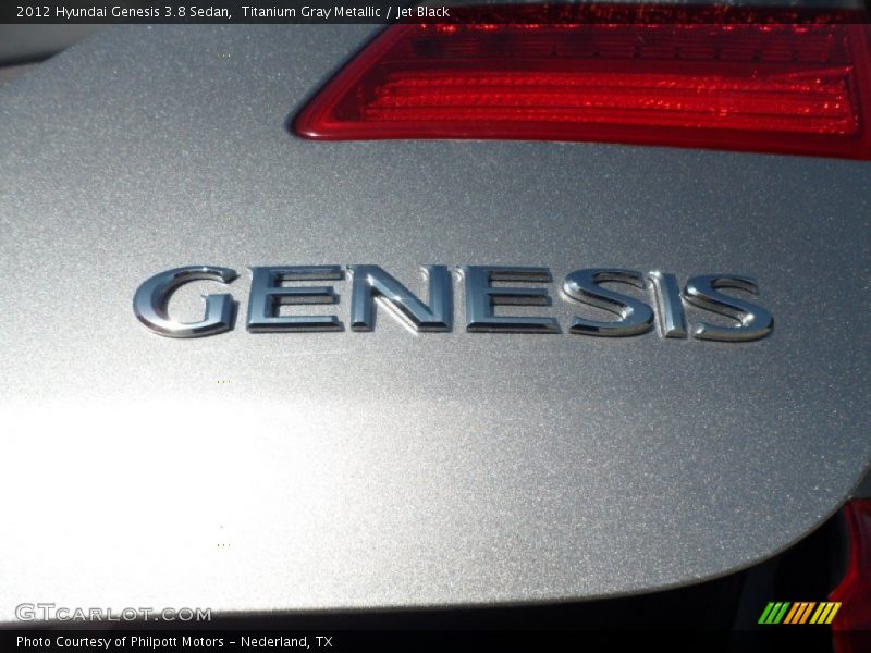 Titanium Gray Metallic / Jet Black 2012 Hyundai Genesis 3.8 Sedan