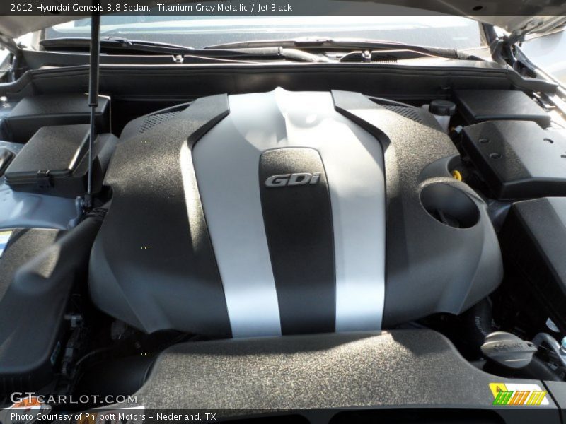 Titanium Gray Metallic / Jet Black 2012 Hyundai Genesis 3.8 Sedan
