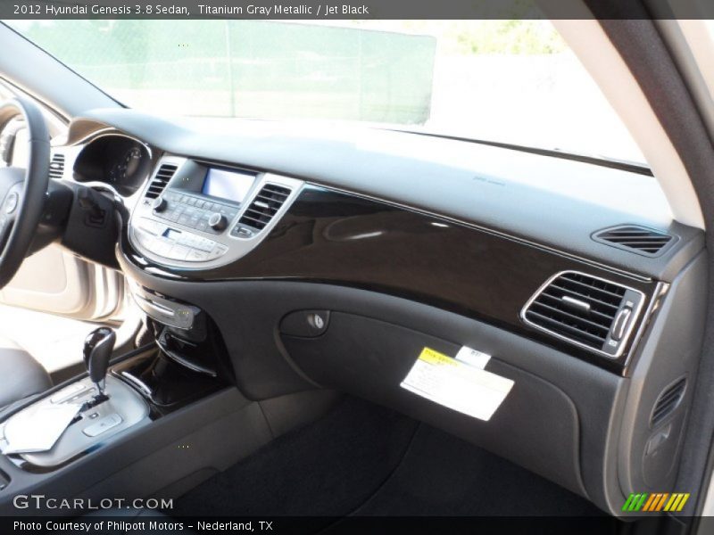 Titanium Gray Metallic / Jet Black 2012 Hyundai Genesis 3.8 Sedan