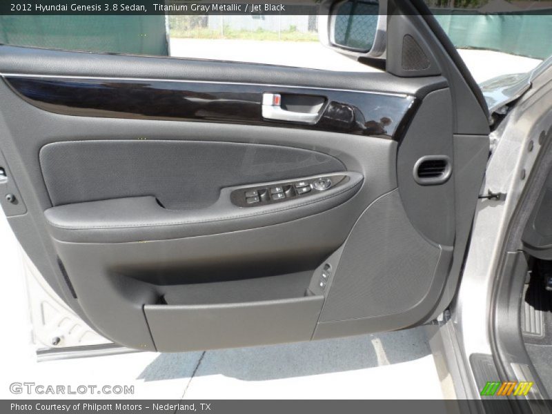 Titanium Gray Metallic / Jet Black 2012 Hyundai Genesis 3.8 Sedan