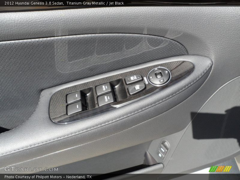 Titanium Gray Metallic / Jet Black 2012 Hyundai Genesis 3.8 Sedan