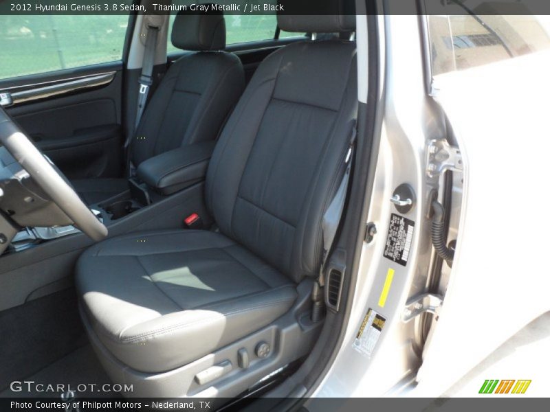 Titanium Gray Metallic / Jet Black 2012 Hyundai Genesis 3.8 Sedan
