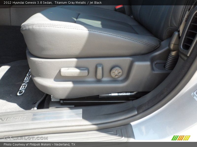 Titanium Gray Metallic / Jet Black 2012 Hyundai Genesis 3.8 Sedan