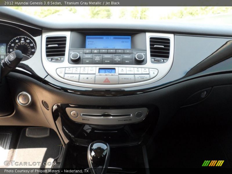 Titanium Gray Metallic / Jet Black 2012 Hyundai Genesis 3.8 Sedan