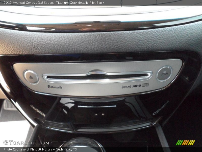Titanium Gray Metallic / Jet Black 2012 Hyundai Genesis 3.8 Sedan