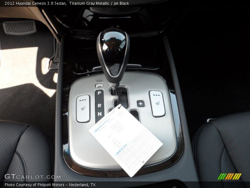 Titanium Gray Metallic / Jet Black 2012 Hyundai Genesis 3.8 Sedan