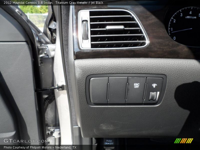 Titanium Gray Metallic / Jet Black 2012 Hyundai Genesis 3.8 Sedan