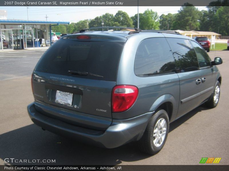 Magnesium Pearl / Medium Slate Gray 2007 Dodge Grand Caravan SE