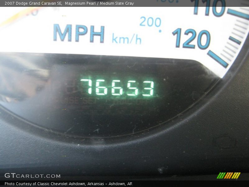 Magnesium Pearl / Medium Slate Gray 2007 Dodge Grand Caravan SE