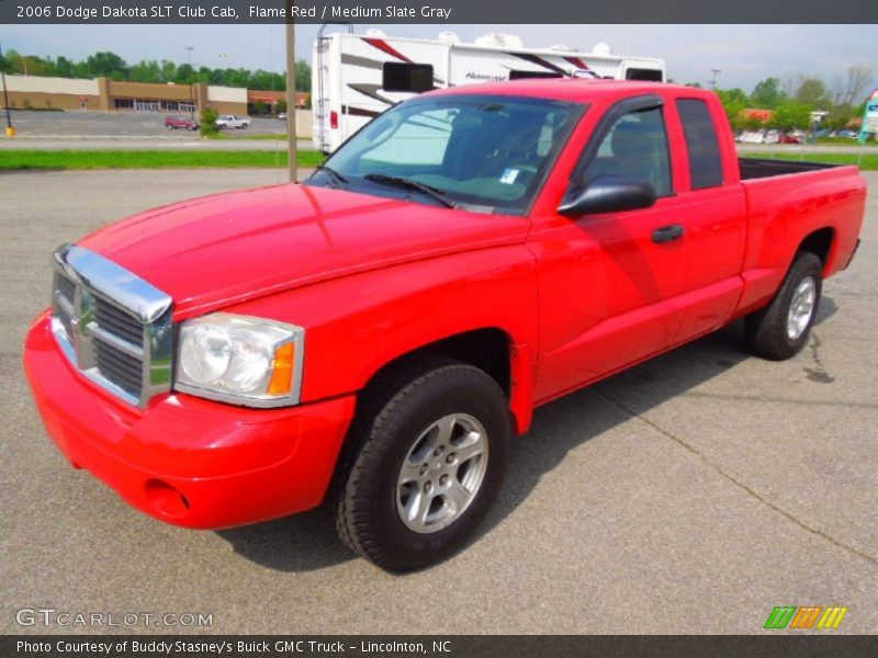 Flame Red / Medium Slate Gray 2006 Dodge Dakota SLT Club Cab