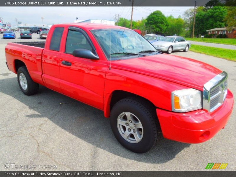 Flame Red / Medium Slate Gray 2006 Dodge Dakota SLT Club Cab