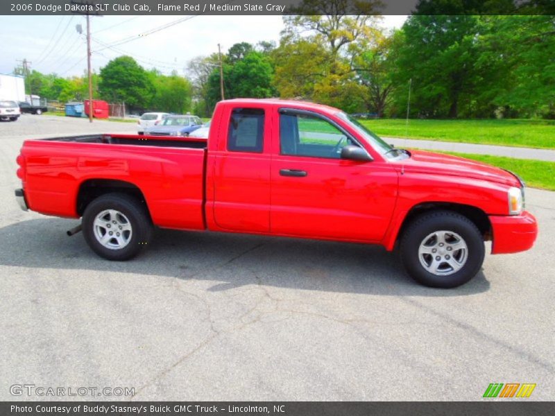 Flame Red / Medium Slate Gray 2006 Dodge Dakota SLT Club Cab
