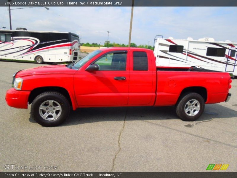 Flame Red / Medium Slate Gray 2006 Dodge Dakota SLT Club Cab
