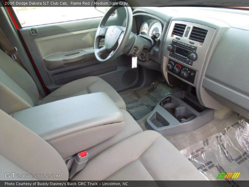 Flame Red / Medium Slate Gray 2006 Dodge Dakota SLT Club Cab