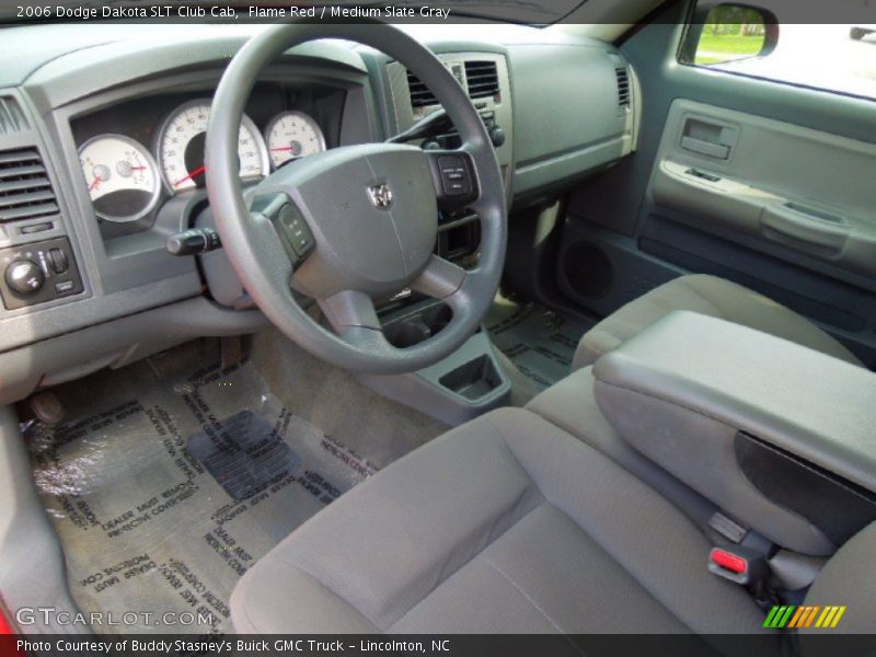 Flame Red / Medium Slate Gray 2006 Dodge Dakota SLT Club Cab