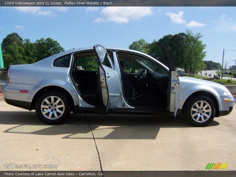 Reflex Silver Metallic / Black 2004 Volkswagen Jetta GL Sedan