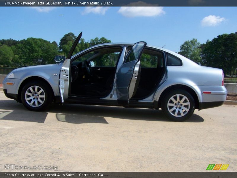 Reflex Silver Metallic / Black 2004 Volkswagen Jetta GL Sedan
