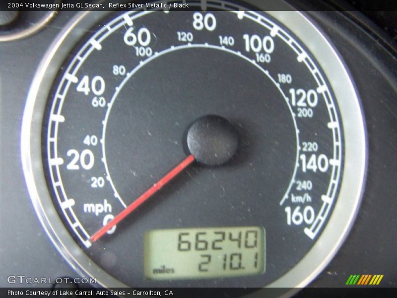 Reflex Silver Metallic / Black 2004 Volkswagen Jetta GL Sedan