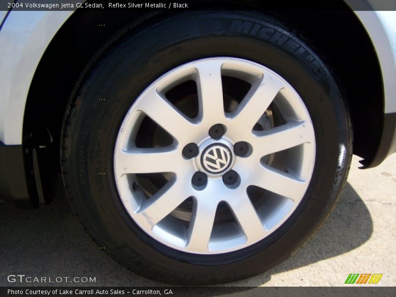 Reflex Silver Metallic / Black 2004 Volkswagen Jetta GL Sedan